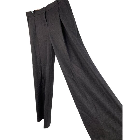 Diane Von Furstenberg DVF Stanton Womens Wide Leg Pleated Dress Pants Sz 6 8746 - Picture 1 of 9